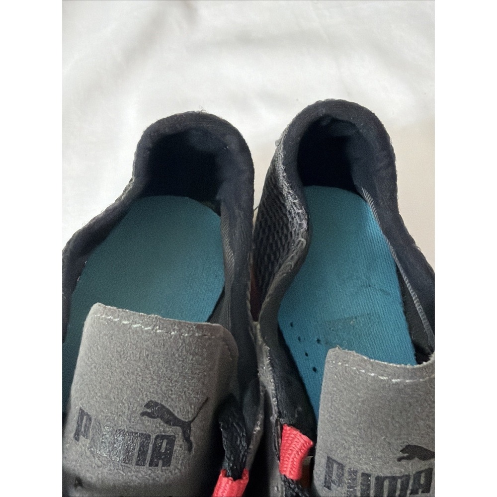 Puma Super Light Weight Eco Rumming Training Shoes Size 7.5 Grey And Pink Accent - Picture 10 of 16